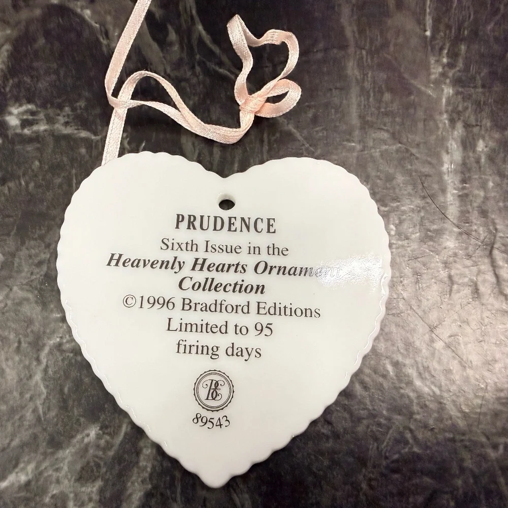 1996 THE BRADFORD EDITIONS “Joy” and “Prudence” Ornaments